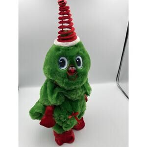 Dandee CHRISTMAS TREE Singing Animated Plush Light-Up Figure Springy Hat -WORKS